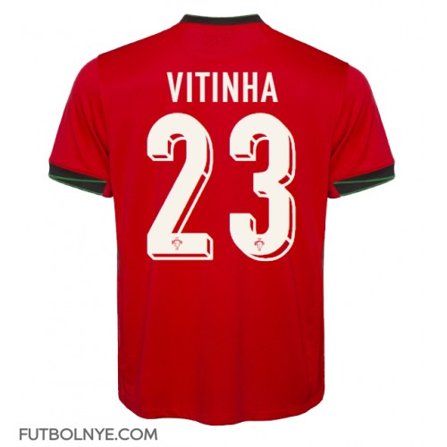 Camiseta Portugal Vitinha #23 Primera Equipación Eurocopa 2024 manga corta